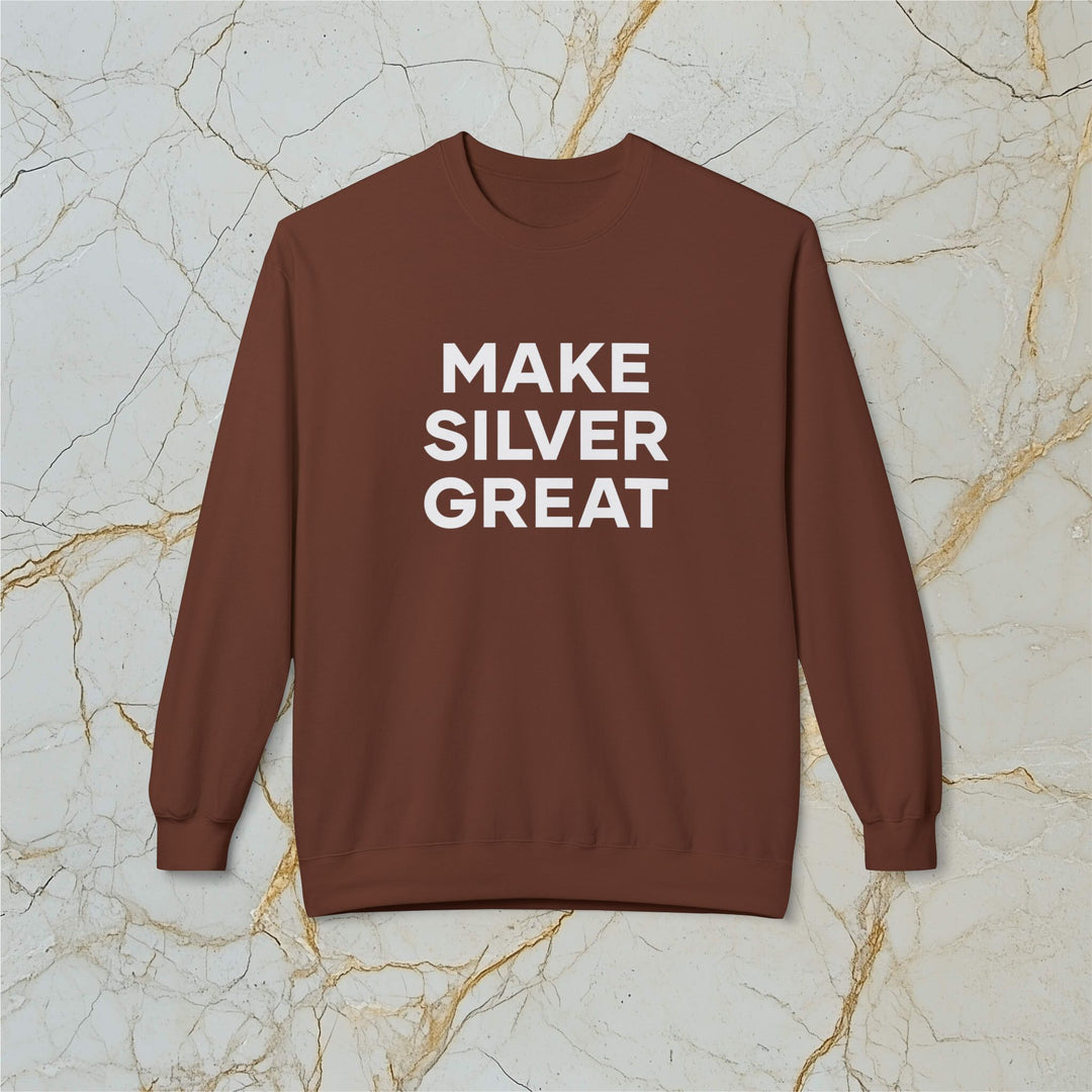 Make Silver Great: Midweight Fleece Sweatshirt (Unisex)