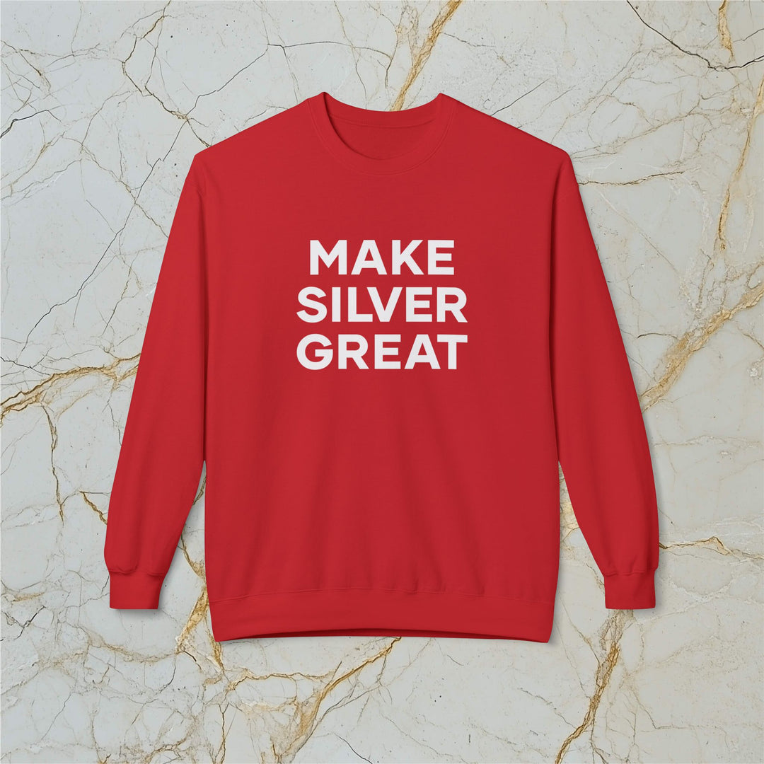 Make Silver Great: Midweight Fleece Sweatshirt (Unisex)