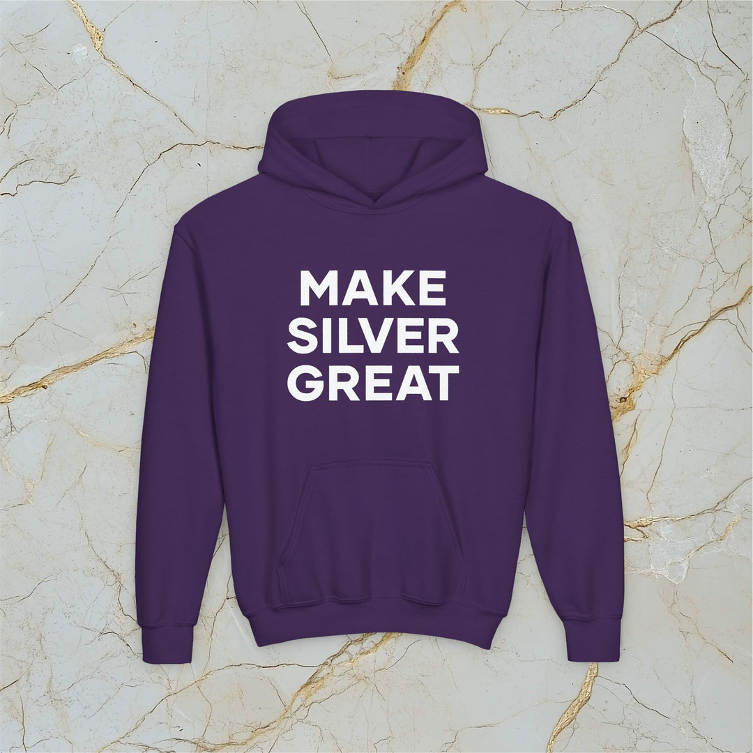 Make Silver Great: Kids Hooded Sweatshirt