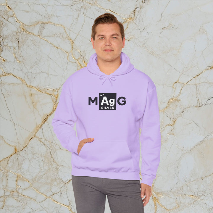 Make Silver Great – M[Ag]G – Classic Heavy Hooded Sweatshirt (Unisex)