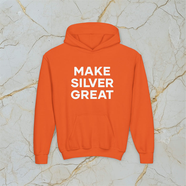 Make Silver Great: Kids Hooded Sweatshirt