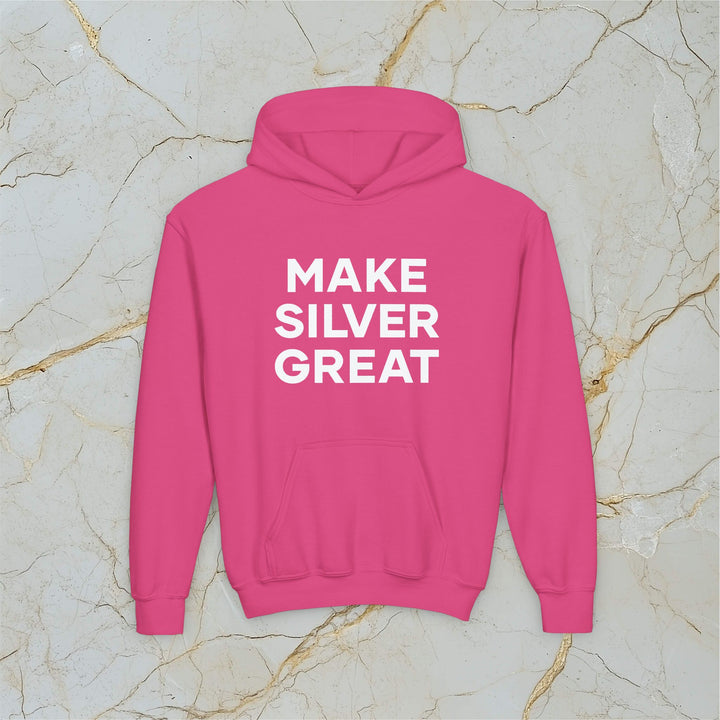 Make Silver Great: Kids Hooded Sweatshirt