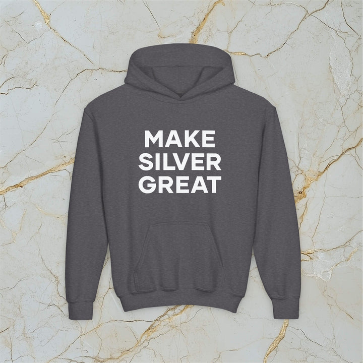 Make Silver Great: Kids Hooded Sweatshirt