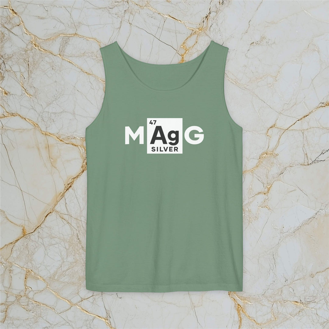 Make Silver Great – M[Ag]G – Premium Tank Top (Unisex)