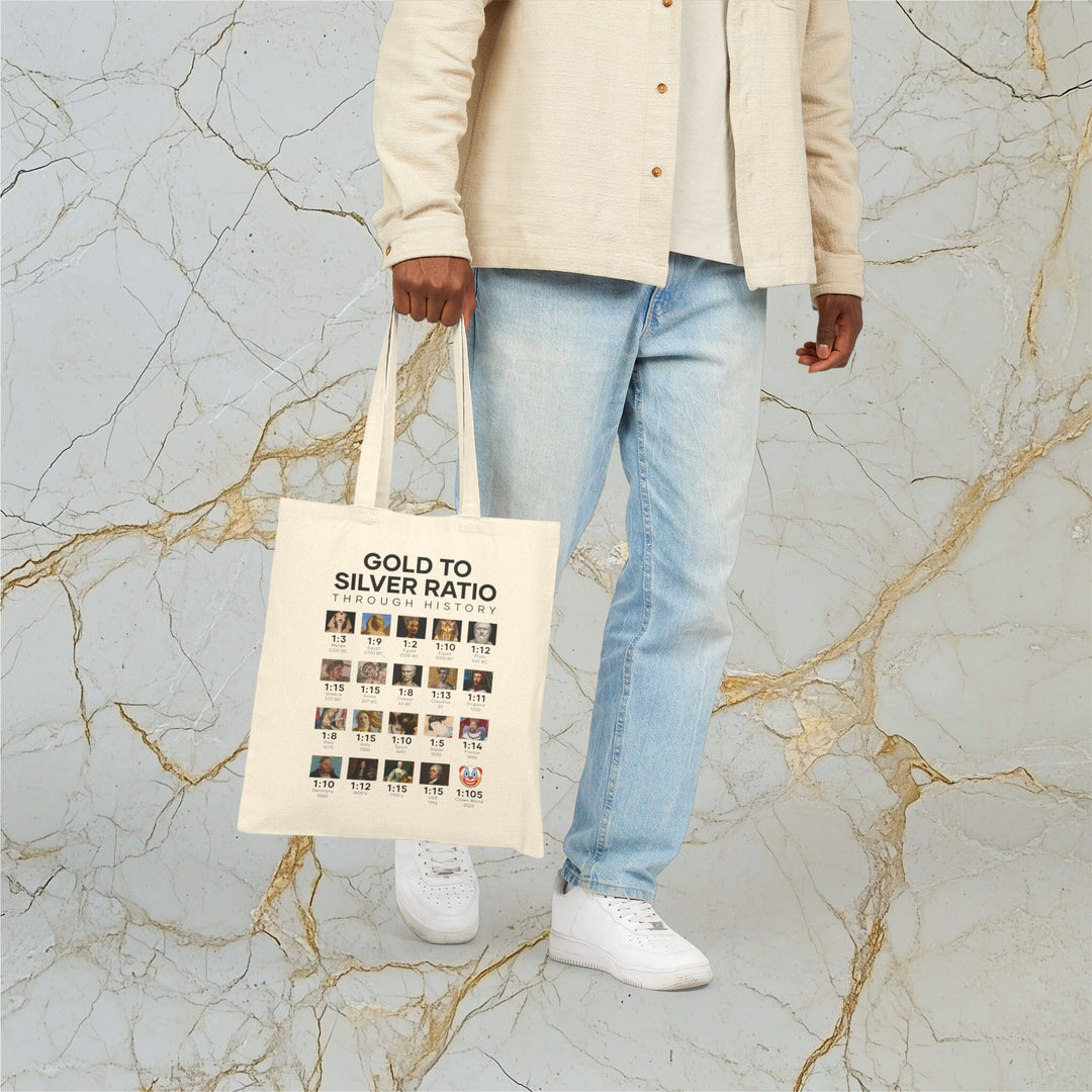 Gold To Silver Ratio – Cotton Canvas Tote Bag