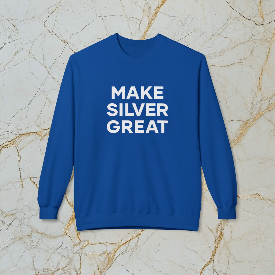 Make Silver Great: Midweight Fleece Sweatshirt (Unisex)