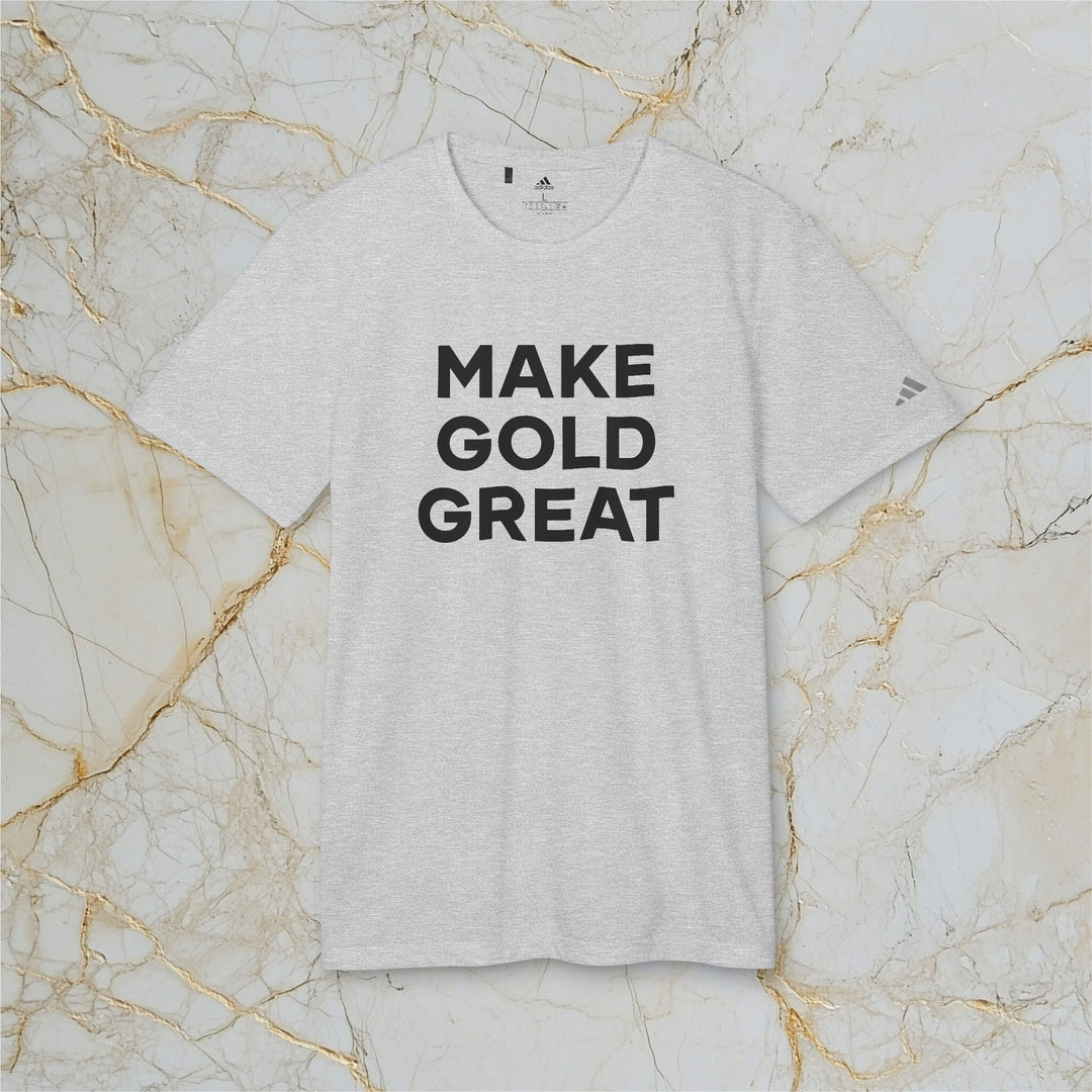 Make Gold Great: Adidas Sports T-shirt (Unisex)