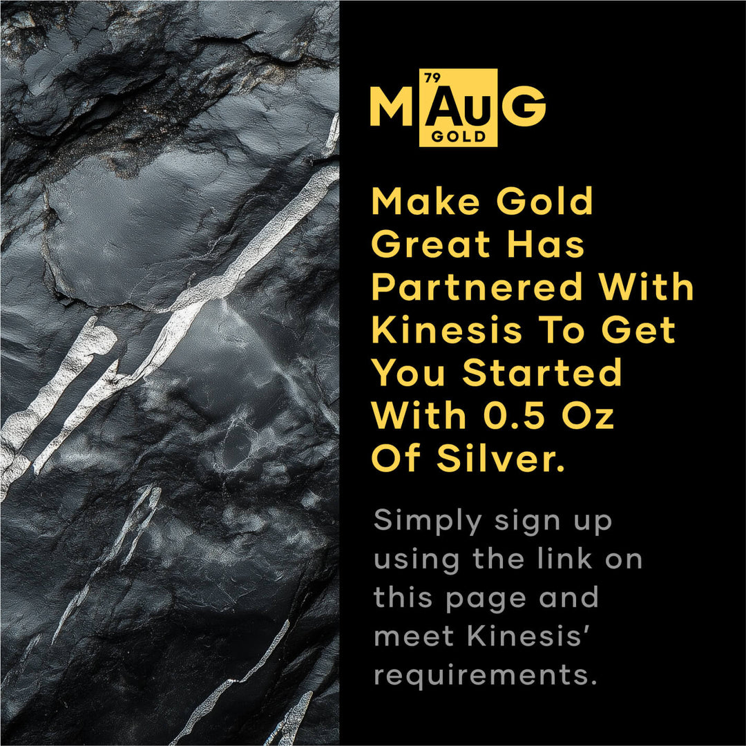 Buy Real Silver, 1:1 Backed On-Chain | Get 0.5 Silver Ounces FREE | Kinesis